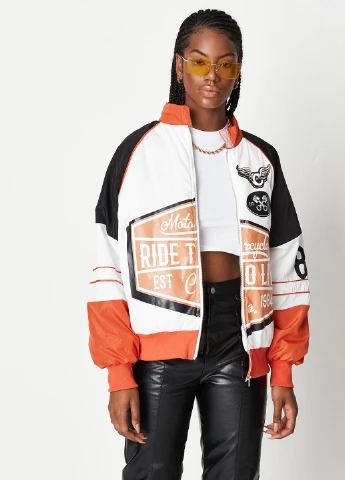 Комбинированная демисезонная куртка Missguided