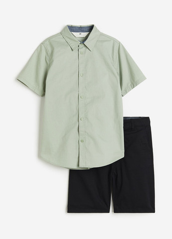 Комбинированный летний костюм (рубашка, шорты) с шортами H&M