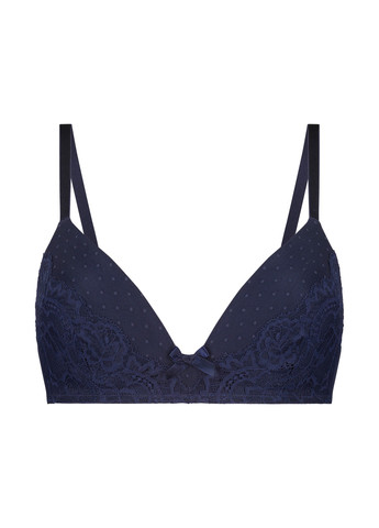 Тёмно-синий балконет бюстгальтер Hunkemoller полиамид, кружево