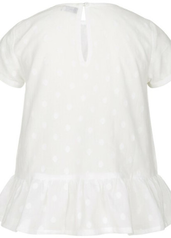 Белая в горошек блузка Endo летняя