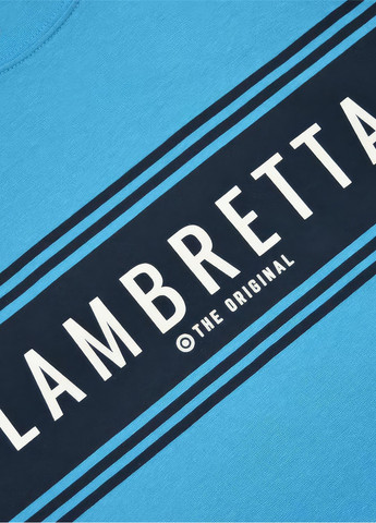 Голубая футболка Lambretta