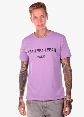Сиреневая футболка мужская yeah сиреневый Power Футболки