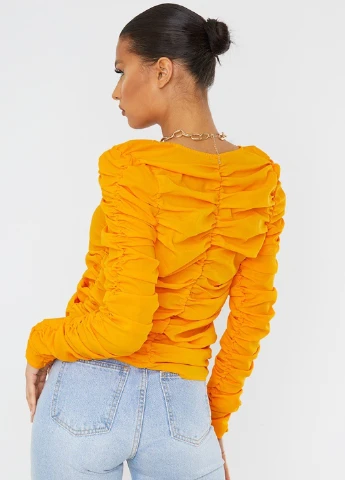 Помаранчева блузка PrettyLittleThing