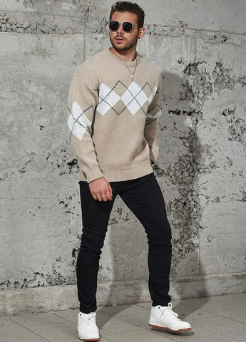 Бежевый демисезонный джемпер джемпер SHEIN