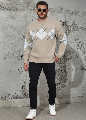 Бежевый демисезонный джемпер джемпер SHEIN