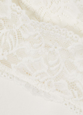 H&M свитшот однотонный белый кэжуал хлопок