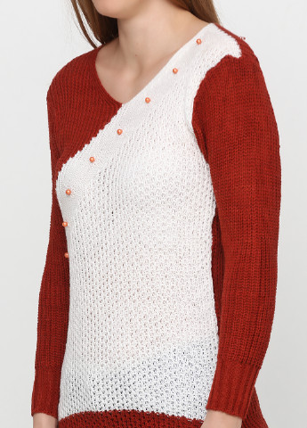 Бордовий демісезонний пуловер пуловер Massimo