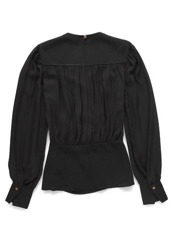 Чёрная блуза с баской River Island