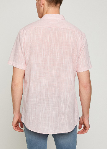 Светло-розовая кэжуал рубашка меланж KOTON