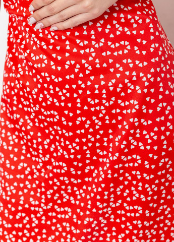 Красное кэжуал платье клеш Ager сердечки