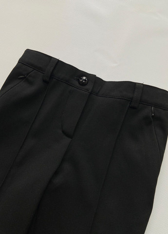 Черные кэжуал демисезонные прямые брюки Sasha