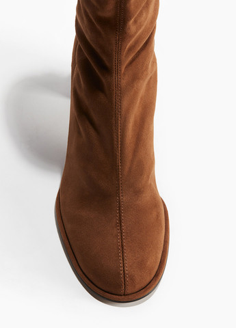 Осенние ботинки H&M без декора из искусственной замши