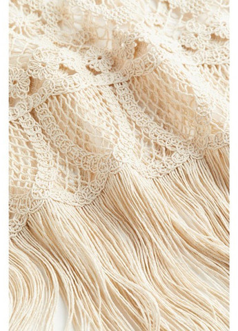 Светло-бежевая вечерний, пляжный однотонная юбка H&M