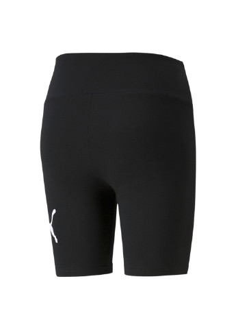 Черные демисезонные леггинсы essentials logo women's short leggings Puma
