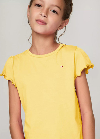Желтая летняя футболка Tommy Hilfiger