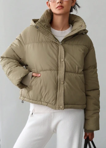 Оливкова зимня куртка SHEIN