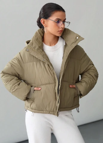 Оливкова зимня куртка SHEIN