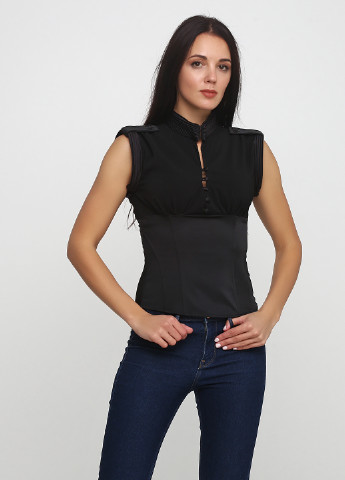 Черная летняя блуза Elizabeth Franchini