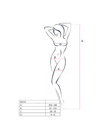 Бодістокінг BS034 white, комбінезон, імітація боді і панчіх Passion (255458371)