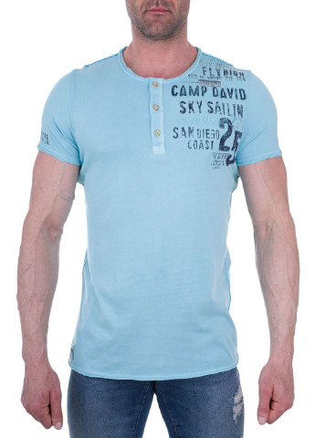 Голубая футболка Camp David