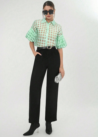 М'ятна блуза SHEIN