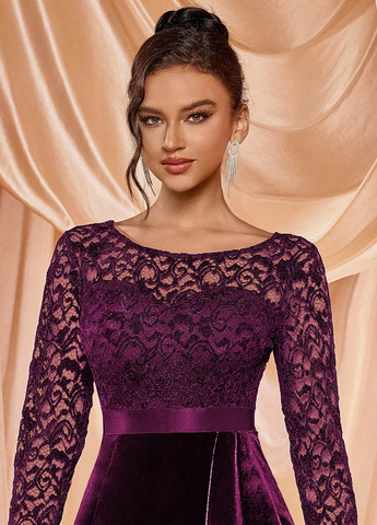 Бордовое коктейльное платье футляр SHEIN однотонное