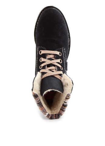 Осенние/зимние ботинки тимберленды Rieker без декора из натуральной замши