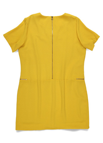 Желтое кэжуал платье Only Carmakoma однотонное