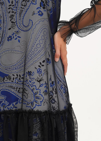 Синя кежуал сукня кльош Imperial з квітковим принтом