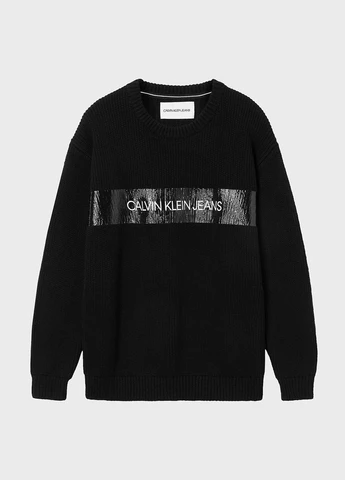 Чорний демісезонний джемпер джемпер Calvin Klein Jeans