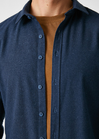 Темно-синяя кэжуал рубашка KOTON