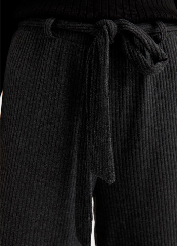 Темно-серые кэжуал демисезонные кюлоты брюки DeFacto