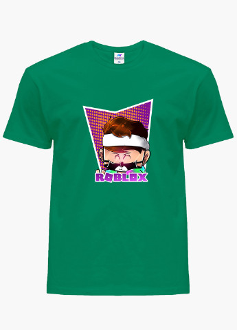 Зелена демісезонна футболка дитяча роблокс (roblox) (9224-1221) MobiPrint