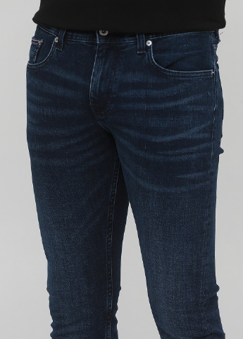 Темно-синие демисезонные скинни джинсы Tommy Hilfiger