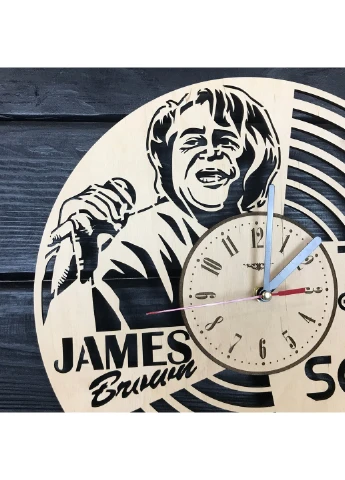 Необычные настенные часы из дерева «James Brown» 7Arts (253566668)
