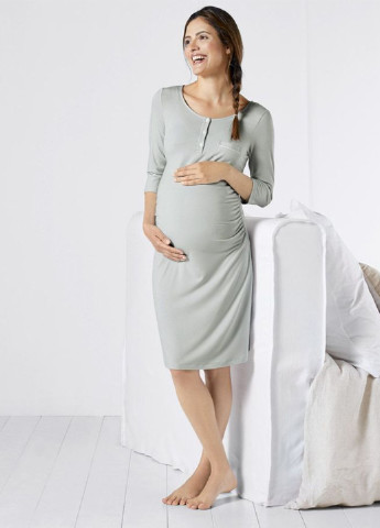 Светло-серое домашнее платье для беременных Esmara однотонное
