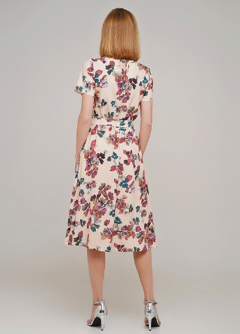 Пудровое кэжуал платье Anastasimo с цветочным принтом