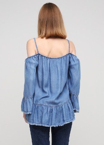 Синяя летняя блуза Miho's