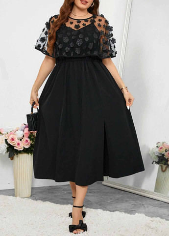 Черный демисезонный комплект (болеро, платье) SHEIN