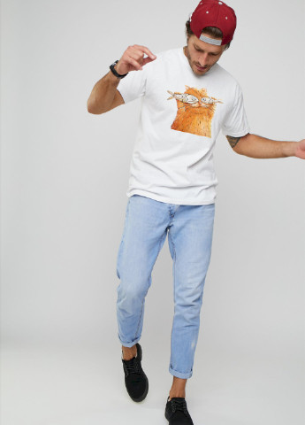 Белая футболка мужская YAPPI