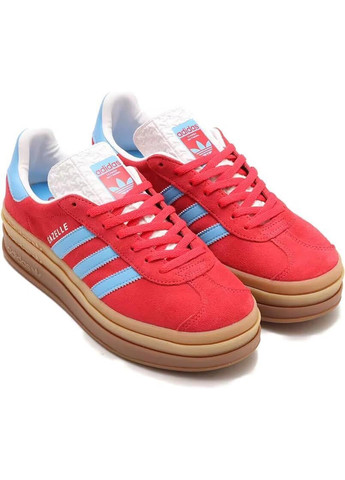 Кросівки IE0421 adidas Gazelle Bold Active Pink Blue Burst червоні демісезони (317280223)