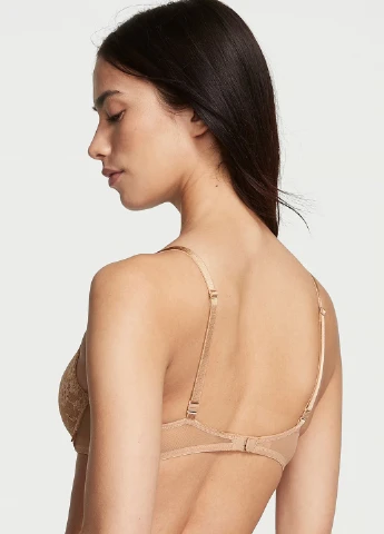 Бежевий демісезонний комплект (бюстгальтер, трусики) Victoria's Secret