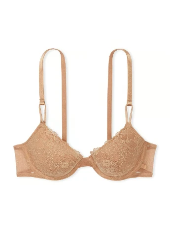 Бежевий демісезонний комплект (бюстгальтер, трусики) Victoria's Secret