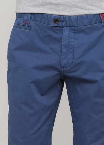 Синие кэжуал демисезонные прямые брюки Club of Gents