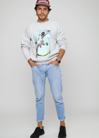 Серый свитшот мужской YAPPI (198688866)