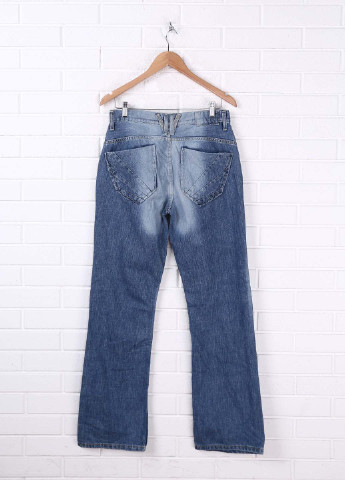 Голубые демисезонные прямые джинсы Sprider