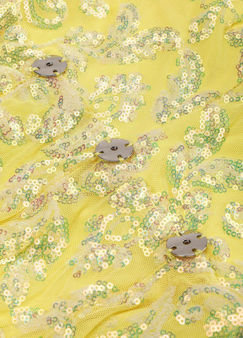 Жовтий кежуал сукня з відкритими плечима SHEIN однотонна