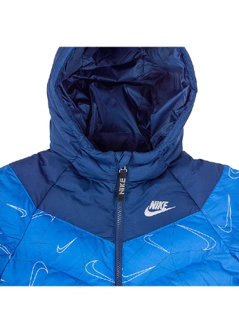 Синяя демисезонная куртка u nsw syn fill aop jacket Nike