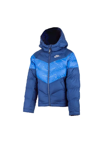 Синяя демисезонная куртка u nsw syn fill aop jacket Nike