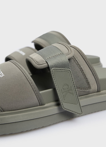 Оливковые кэжуал шлепанцы Calvin Klein Jeans